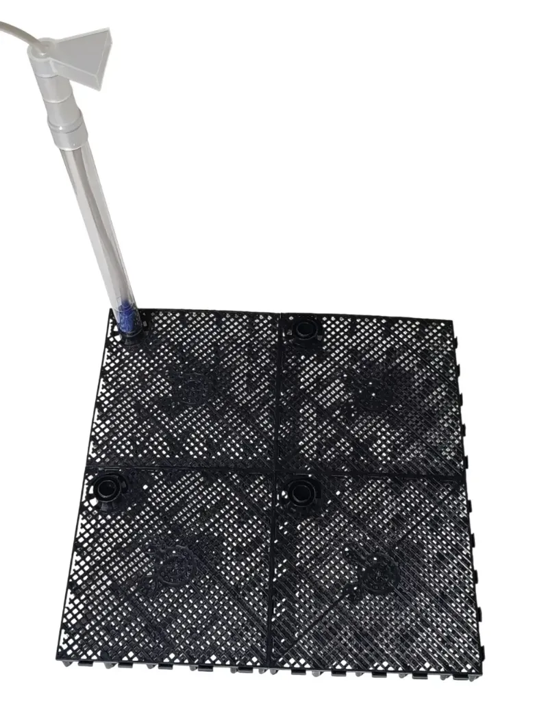 Filtre sous sable 30 x 30 cm – kit complet avec canne de remontée