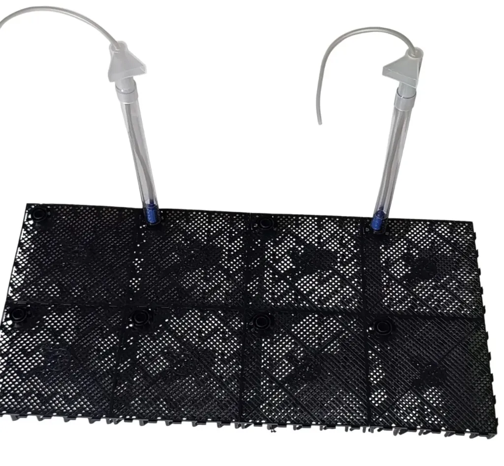 Filtre sous sable 30 x 60 cm – kit complet avec cannes de remontée
