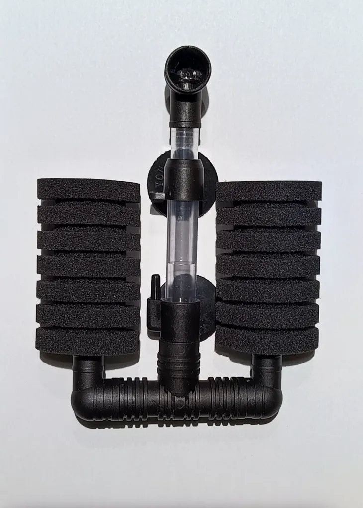 Filtre exhausteur aquarium 40 à 60 L – filtre mousse crevettes